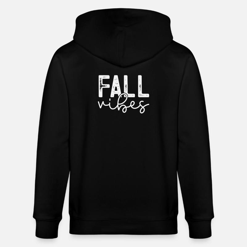 Fall Vibes Snake Pattern Design - Stanley/Stella CULTIVATOR  Unisex Organic Hooded Jacket - black