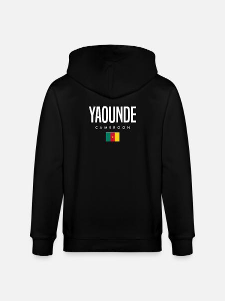 Yaounde Kamerun Kameruner - Stanley/Stella Unisex Bio-Kapuzenjacke CULTIVATOR  - Schwarz