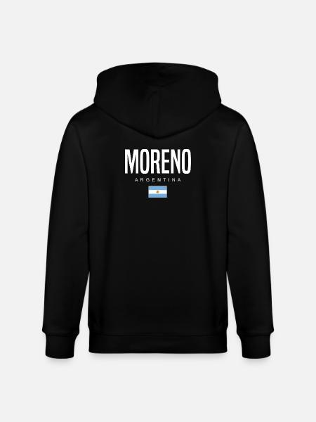Moreno Argentina Argentinian - Stanley/Stella CULTIVATOR  Unisex Organic Hooded Jacket - black