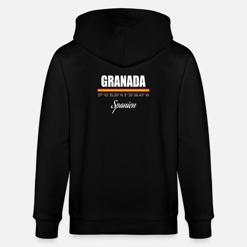 Granada - Stanley/Stella CULTIVATOR  Unisex Organic Hooded Jacket - black
