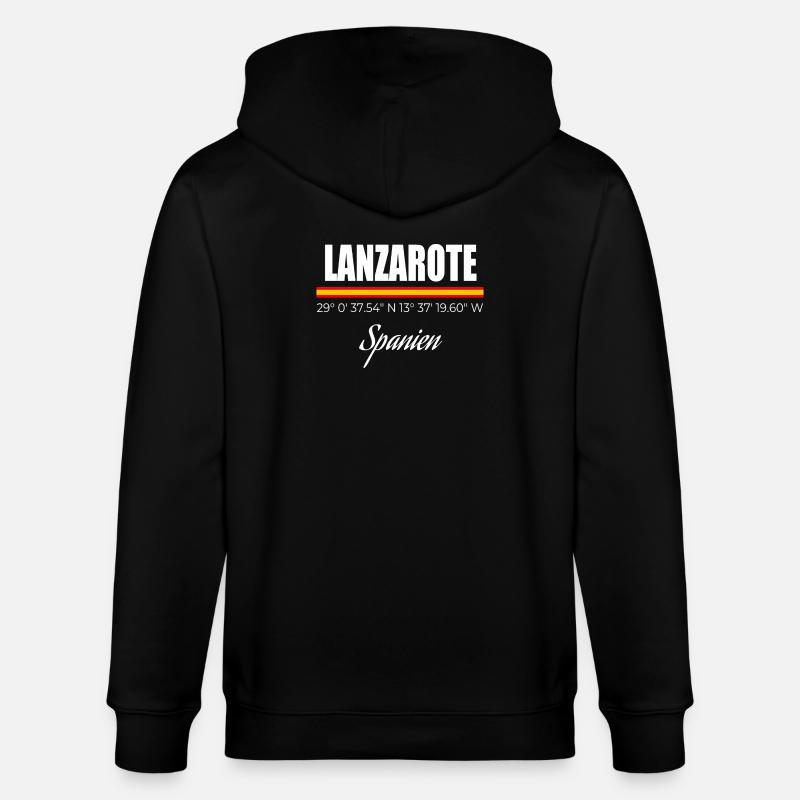 Lanzarote - Stanley/Stella Unisex Bio-Kapuzenjacke CULTIVATOR  - Schwarz