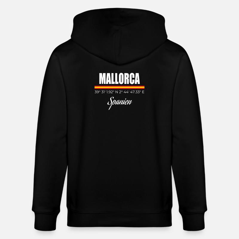 Mallorca - Stanley/Stella Unisex Bio-Kapuzenjacke CULTIVATOR  - Schwarz