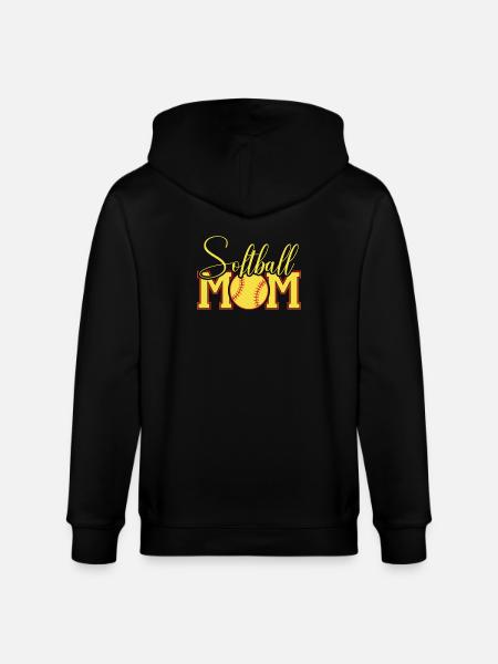 Softball Mama Ball Wappen - Stanley/Stella Unisex Bio-Kapuzenjacke CULTIVATOR - Schwarz