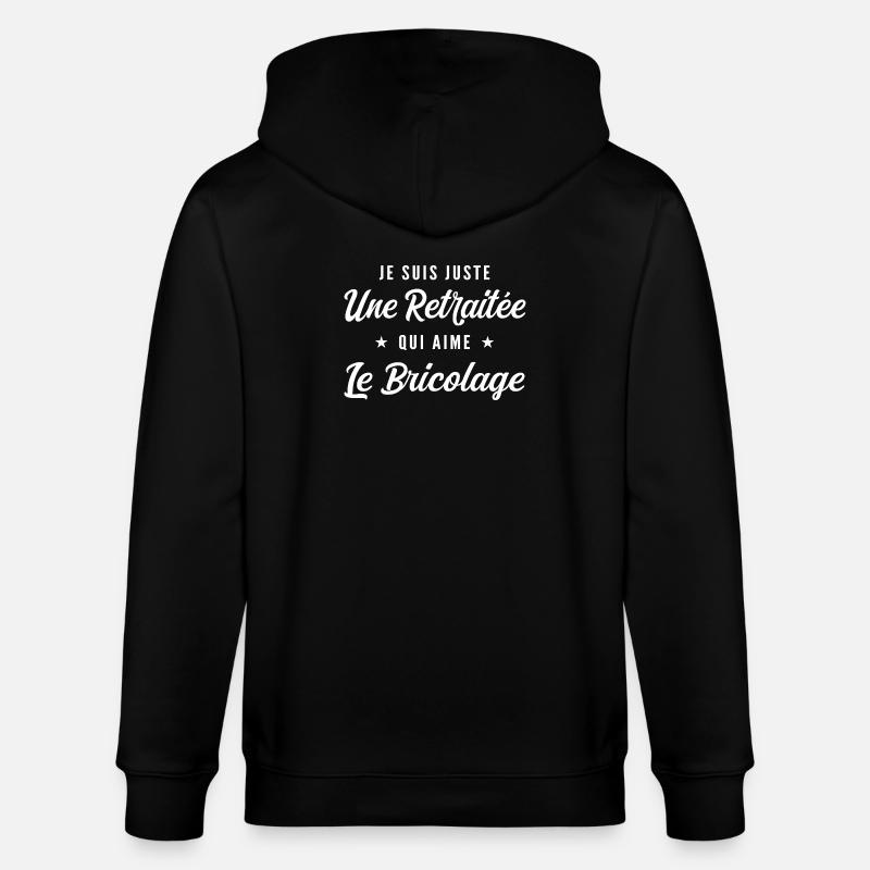 Retraitée Bricolage DIY - Veste à capuche bio CULTIVATOR Stanley/Stella Unisexe - noir