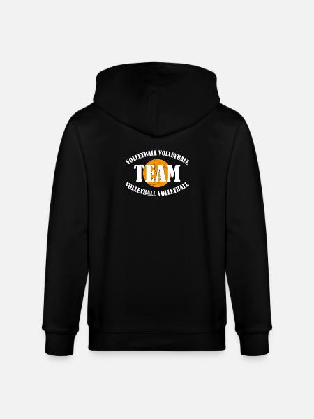 Volleyball Team - Stanley/Stella CULTIVATOR Unisex Organic Hooded Jacket - black