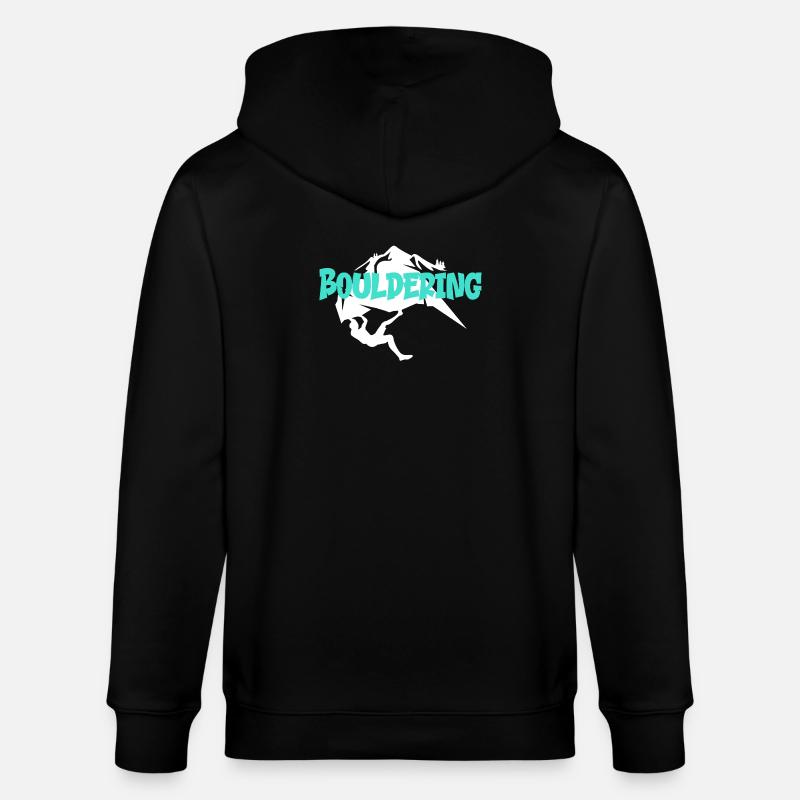 Boulder Bouldern Bouldering - Stanley/Stella Unisex Bio-Kapuzenjacke CULTIVATOR - Schwarz