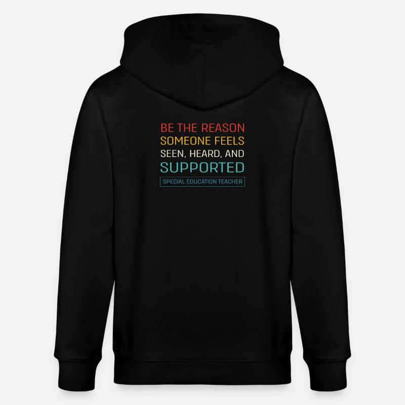 Sonderschule Lehrer Förderschule Pädagoge - Stanley/Stella Unisex Bio-Kapuzenjacke CULTIVATOR  - Schwarz