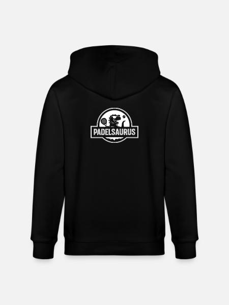 Padelsaurus | Fun padel - Stanley/Stella CULTIVATOR  Unisex Organic Hooded Jacket - black