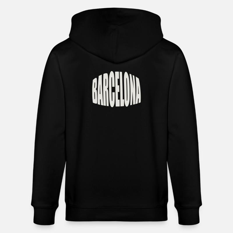 Logo Grand du Barcelone - Veste à capuche bio CULTIVATOR Stanley/Stella Unisexe - noir