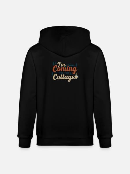 Ich komme zur Hütte - Stanley/Stella Unisex Bio-Kapuzenjacke CULTIVATOR  - Schwarz