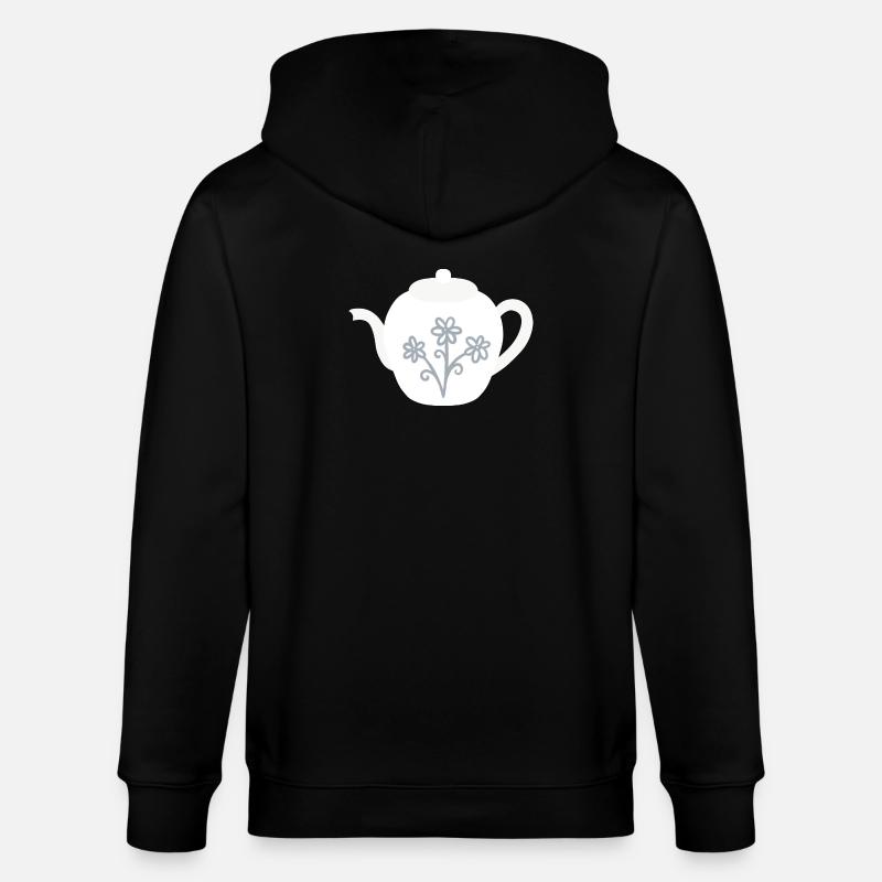 Floraison florale de théière - Veste à capuche bio CULTIVATOR Stanley/Stella Unisexe - noir