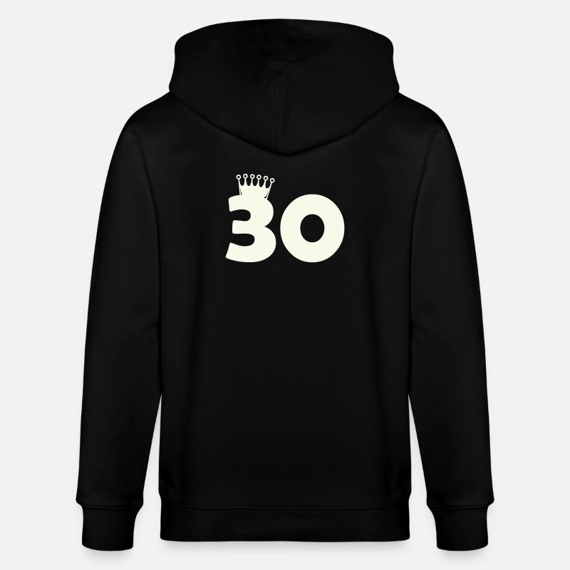 30_krone - Stanley/Stella Unisex Bio-Kapuzenjacke CULTIVATOR  - Schwarz