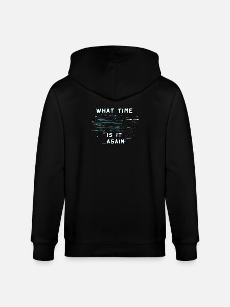 ¿Qué hora es otra vez? Ceguera temporal - Chaqueta con capucha ecológica unisex CULTIVATOR de Stanley/Stella - negro