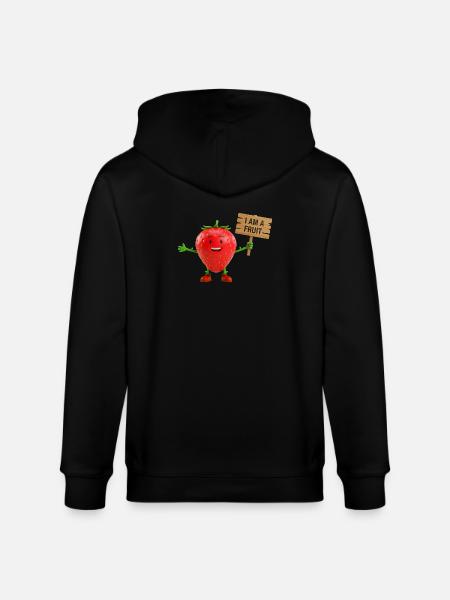 Fraise avec un panneau - Veste à capuche bio CULTIVATOR Stanley/Stella Unisexe - noir