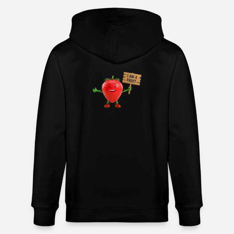 Fraise avec un panneau - Veste à capuche bio CULTIVATOR Stanley/Stella Unisexe - noir