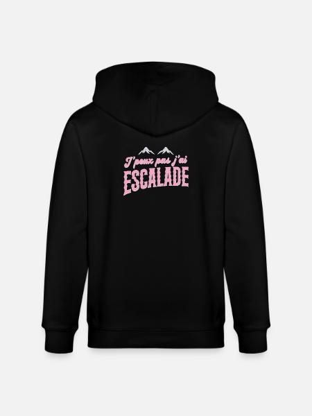 Escalade Rose Retro J'peux pas - Veste à capuche bio CULTIVATOR Stanley/Stella Unisexe - noir