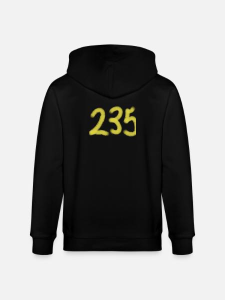 Leuchtende235 Ziffern Edition - Stanley/Stella Unisex Bio-Kapuzenjacke CULTIVATOR - Schwarz