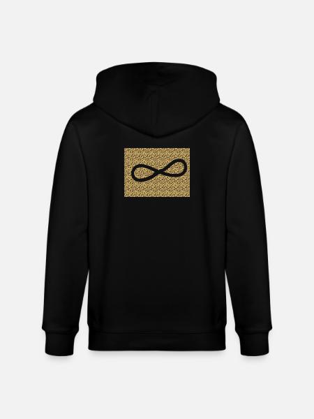 Motif Léopard Infini - Veste à capuche bio CULTIVATOR Stanley/Stella Unisexe - noir