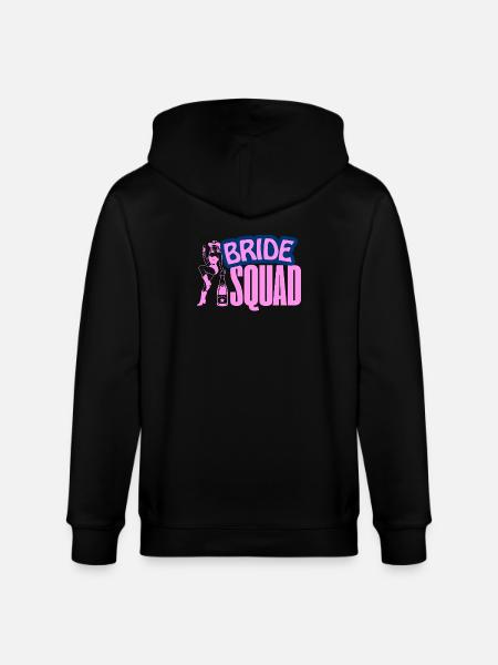 Bride Squad Party Vibe - Stanley/Stella CULTIVATOR  Unisex Organic Hooded Jacket - black
