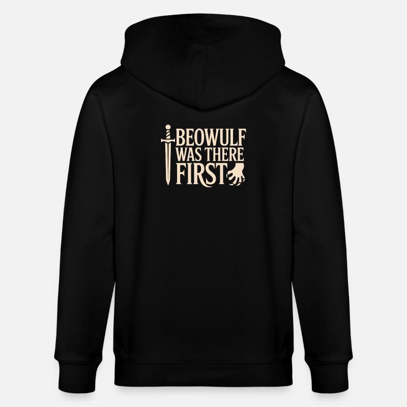 Altes Englisches Runenalphabet - Stanley/Stella Unisex Bio-Kapuzenjacke CULTIVATOR  - Schwarz