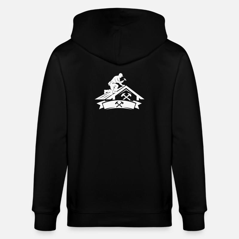 Motif de Maître Couvreur - Veste à capuche bio CULTIVATOR Stanley/Stella Unisexe - noir