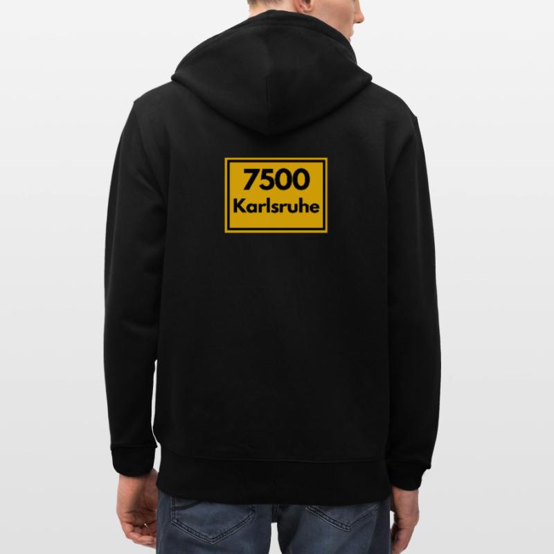 OLD POSTCODE ZIP CODE 7500 KARLSRUHE FÄCHERSTADT Stanley/Stella CULTIVATOR  Unisex Organic Hooded Jacket