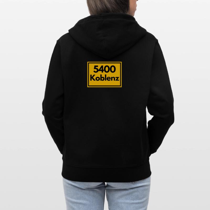 OLD POSTCODE POSTCODE RETRO 5400 KOBLENZ GERMAN Stanley/Stella CULTIVATOR  Unisex Organic Hooded Jacket