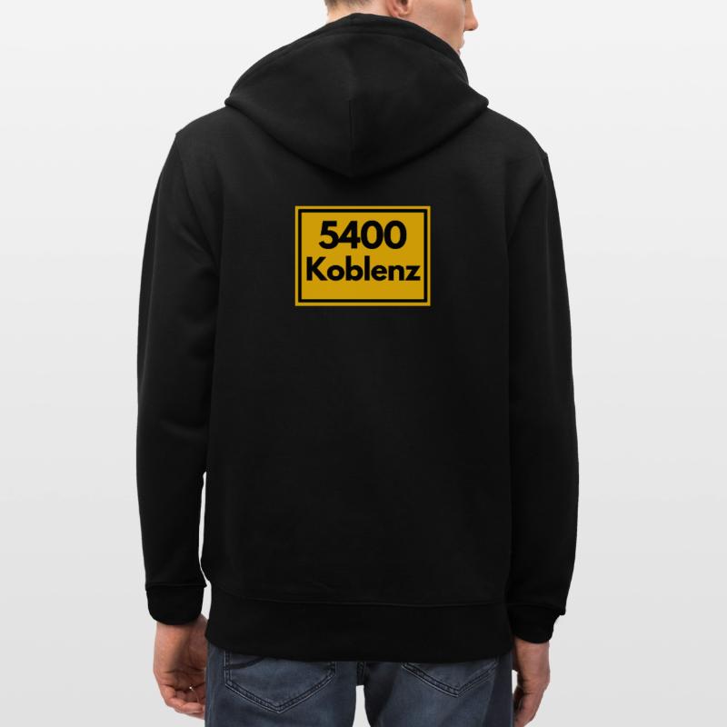 OLD POSTCODE POSTCODE RETRO 5400 KOBLENZ GERMAN Stanley/Stella CULTIVATOR  Unisex Organic Hooded Jacket