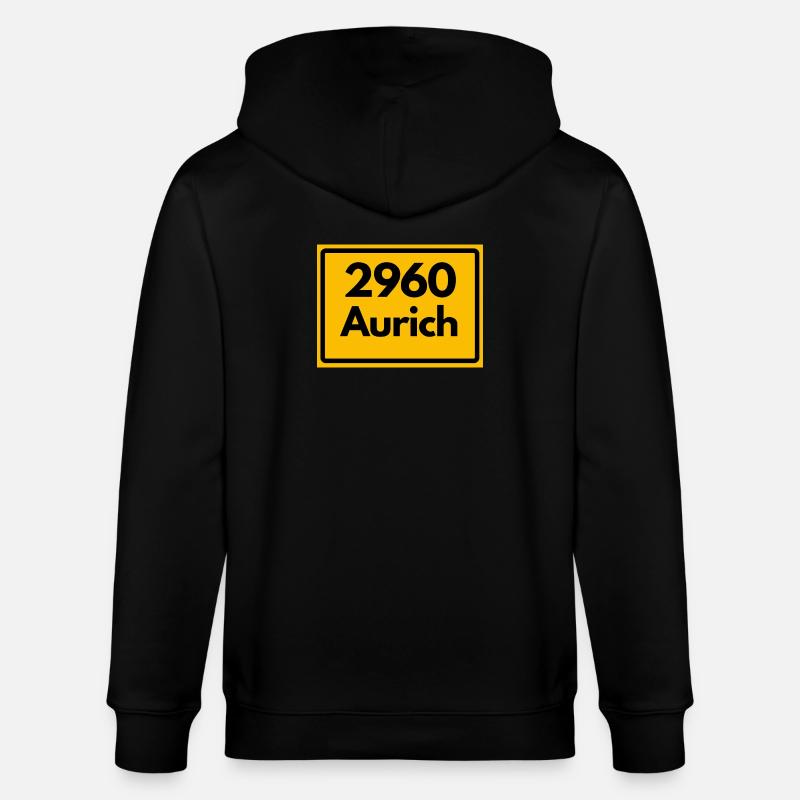 ANCIEN CODE POSTAL 2960 AURICH OSTFRIESLAND - Veste à capuche bio CULTIVATOR Stanley/Stella Unisexe - noir