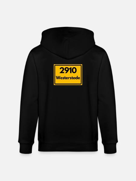 ANCIEN CODE POSTAL RETRO 2910 WESTERSTEDE - Veste à capuche bio CULTIVATOR Stanley/Stella Unisexe - noir