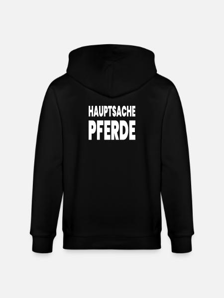 Pferde - Stanley/Stella Unisex Bio-Kapuzenjacke CULTIVATOR  - Schwarz