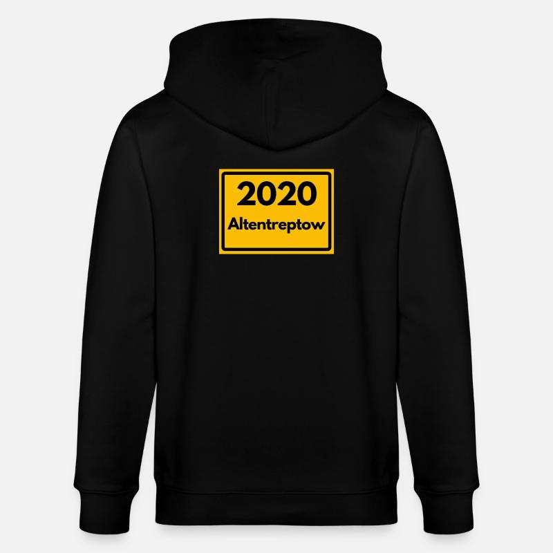 ANCIEN CODE POSTAL RÉTRO 2020 ALTENTREPTOW - Veste à capuche bio CULTIVATOR Stanley/Stella Unisexe - noir
