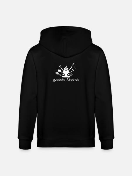guadsta Allrounda - best all-rounder, dialect - Stanley/Stella CULTIVATOR  Unisex Organic Hooded Jacket - black