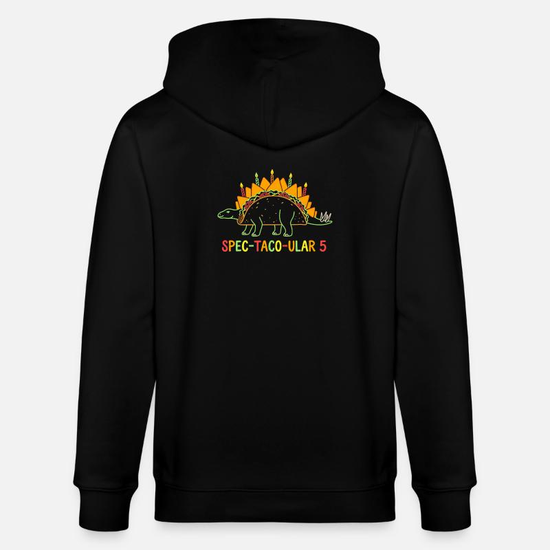Spec-Taco-Ular 5 Dino - Stanley/Stella Unisex Bio-Kapuzenjacke CULTIVATOR  - Schwarz