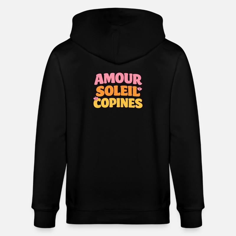Amour Soleil Copines - Veste à capuche bio CULTIVATOR Stanley/Stella Unisexe - noir