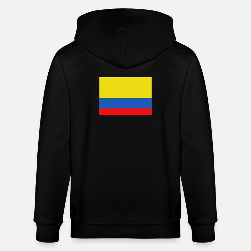 Drapeau de la Colombie - Veste à capuche bio CULTIVATOR Stanley/Stella Unisexe - noir