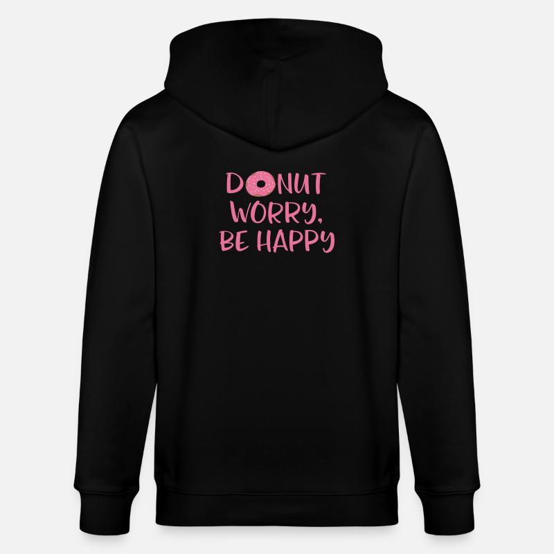 Donut worry - Stanley/Stella Unisex Bio-Kapuzenjacke CULTIVATOR  - Schwarz