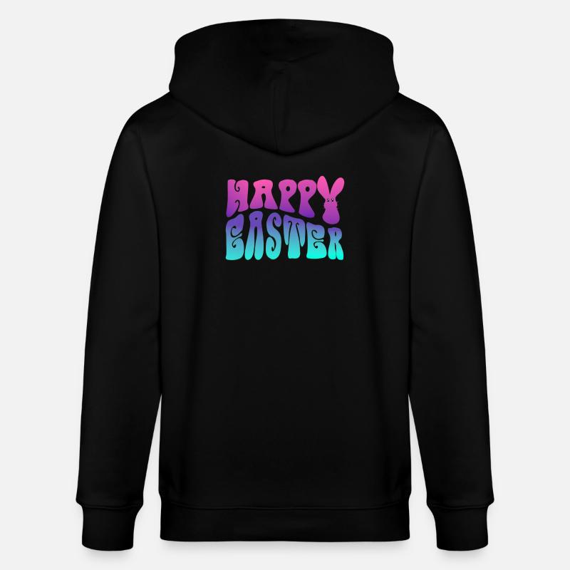 Lettrage de Pâques - Veste à capuche bio CULTIVATOR Stanley/Stella Unisexe - noir