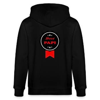BEST PAPI - Stanley/Stella CULTIVATOR  Unisex Organic Hooded Jacket - black - Back - Anna (173cm)
