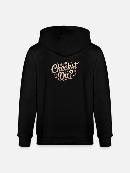 Checkst Du - Funny Memes - Stanley/Stella Unisex Bio-Kapuzenjacke CULTIVATOR - Schwarz