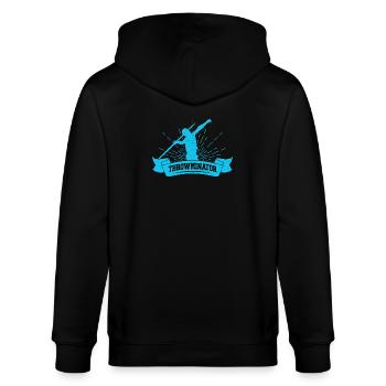 Athlètes d'athlétisme Throwminator Athletic - Veste à capuche bio CULTIVATOR Stanley/Stella Unisexe - noir - Dos - Anna (173cm)