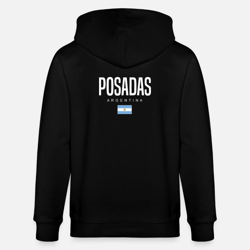 Posadas Argentinien Argentinier - Stanley/Stella Unisex Bio-Kapuzenjacke CULTIVATOR  - Schwarz