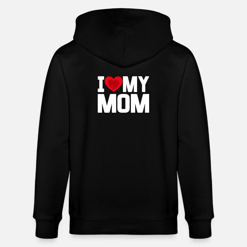 J’aime ma mère - Veste à capuche bio CULTIVATOR Stanley/Stella Unisexe - noir