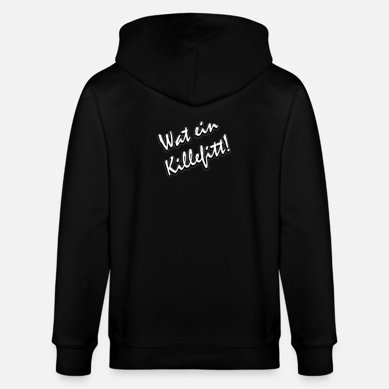 Wat ein killefitt Ruhrdeutsch - Stanley/Stella Unisex Bio-Kapuzenjacke CULTIVATOR  - Schwarz