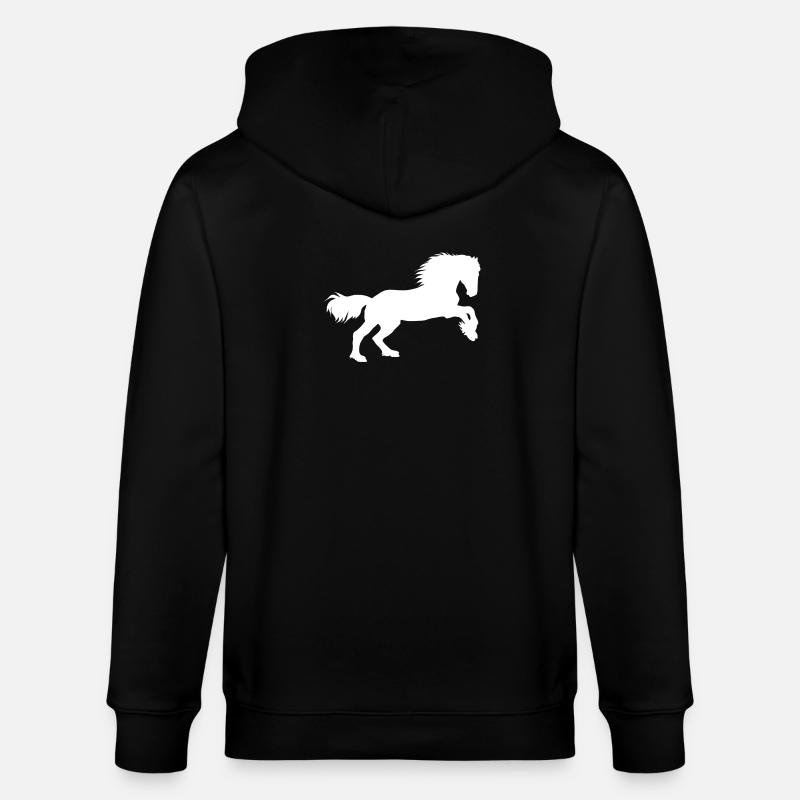 Pferde-Power - Stanley/Stella Unisex Bio-Kapuzenjacke CULTIVATOR  - Schwarz