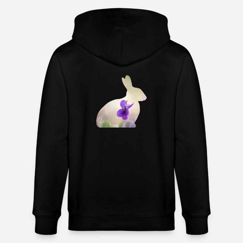 Lapin Lapin - Veste à capuche bio CULTIVATOR Stanley/Stella Unisexe - noir