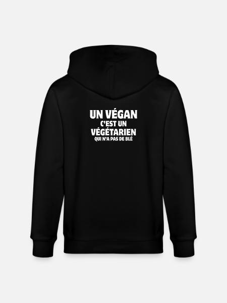 vegan, vegan, vegetarian, food - Stanley/Stella CULTIVATOR Unisex Organic Hooded Jacket - black