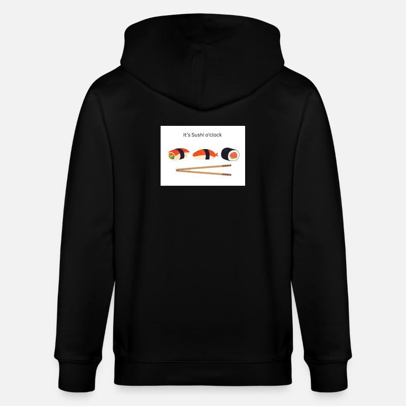 C’est l’heure des sushis - Veste à capuche bio CULTIVATOR Stanley/Stella Unisexe - noir