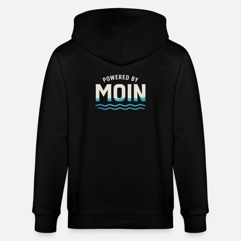 Moon Power Waves Logo - Veste à capuche bio CULTIVATOR Stanley/Stella Unisexe - noir