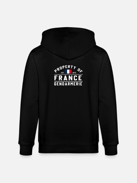 Gendarmerie Est 1972 - Veste à capuche bio CULTIVATOR Stanley/Stella Unisexe - noir